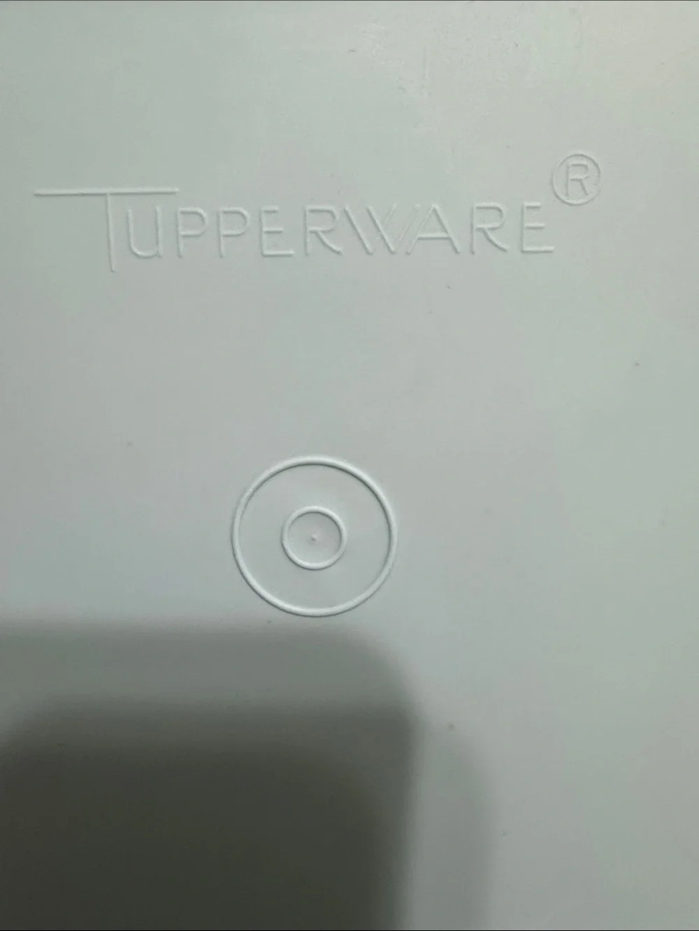Tupperware Aqua Blue Rectangular Storage Container with Clear Base - Picture 2 of 2